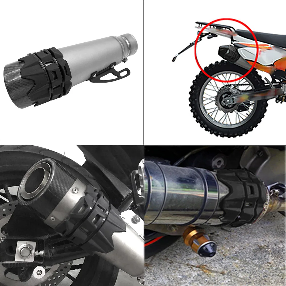 Универсальная мотоциклетная выхлопная труба Противоударная защита Глушитель