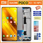 Оригинальный экран 6,67 дюйма для Xiaomi POCO X3, ЖК-дисплей, сенсорный экран, дигитайзер, запчасти для POCO X3 NFC M2007J20CG, сменный ЖК-дисплей