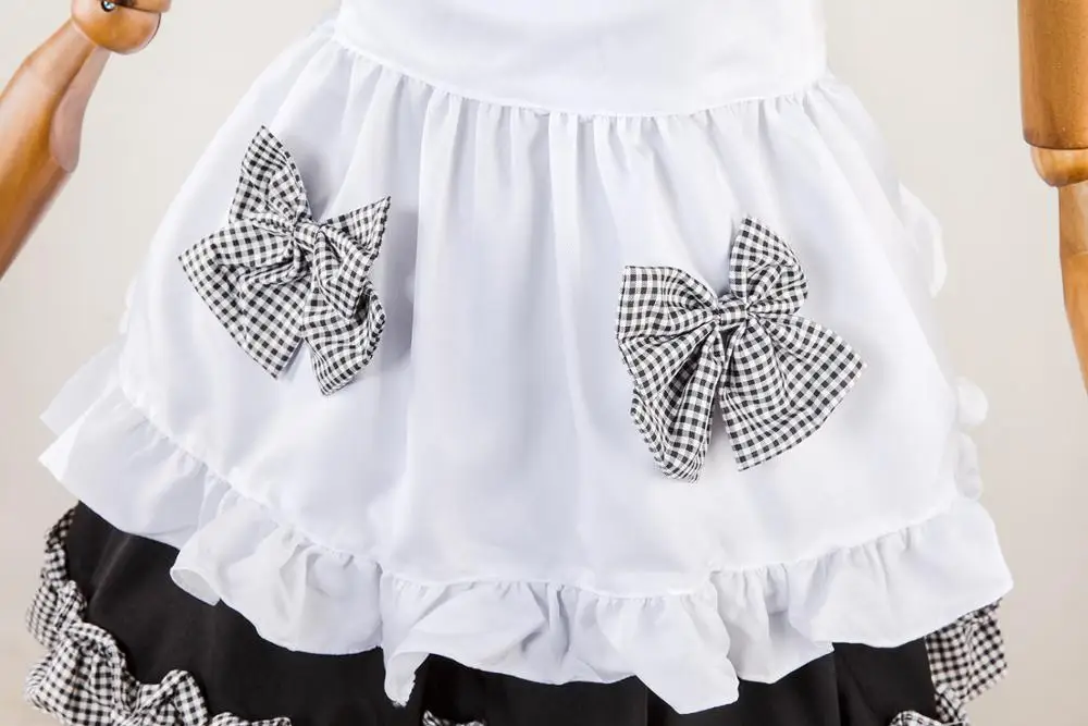 Роскошный женский костюм служанки из японского аниме милый для девочек