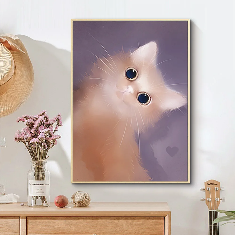

Wall Art Nordic Cute Animals Canvas Painting Print Poster Pictures Bedroom Home Decoration