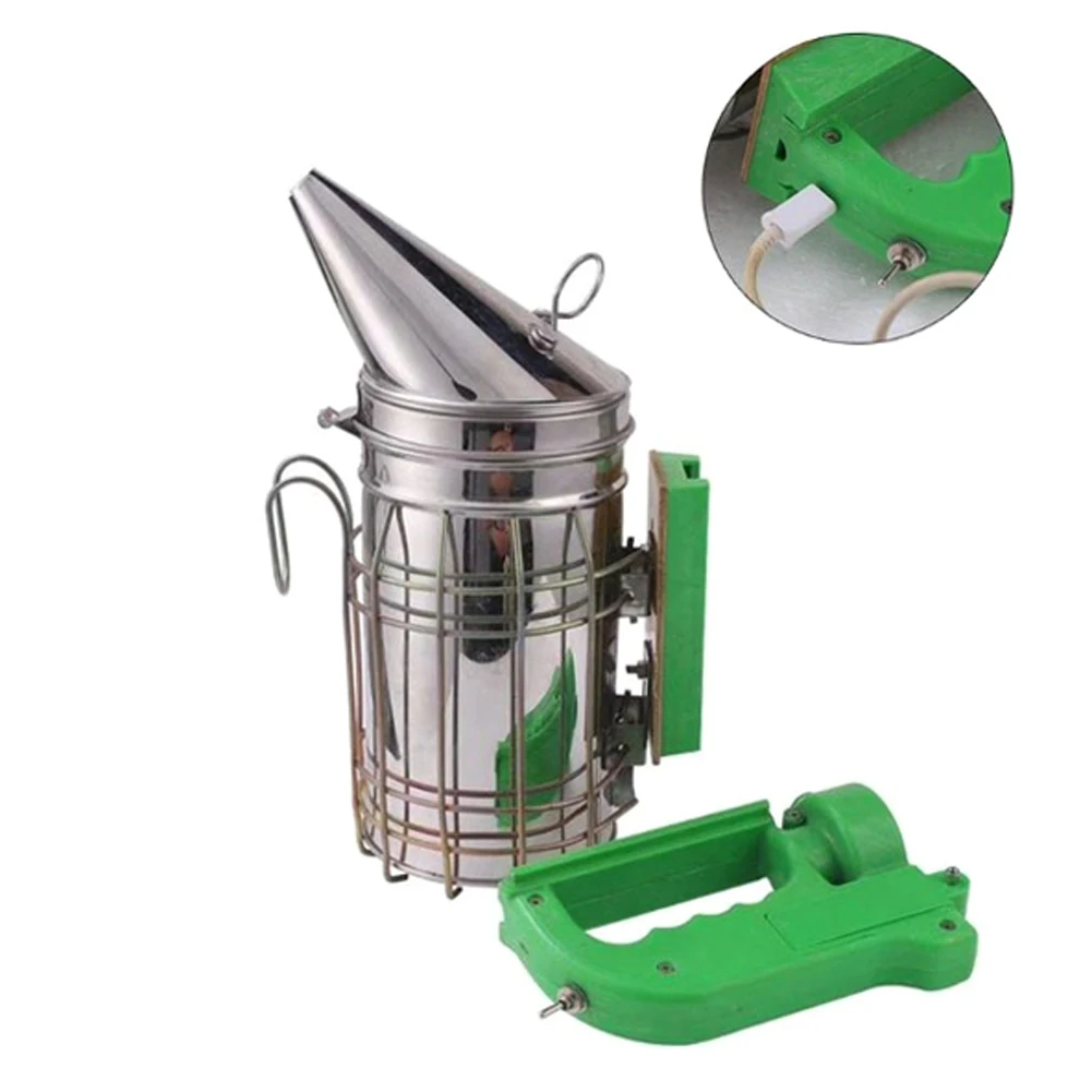 1 шт. Электрический пчелиный дымовой передатчик Комплект из нержавеющей стали