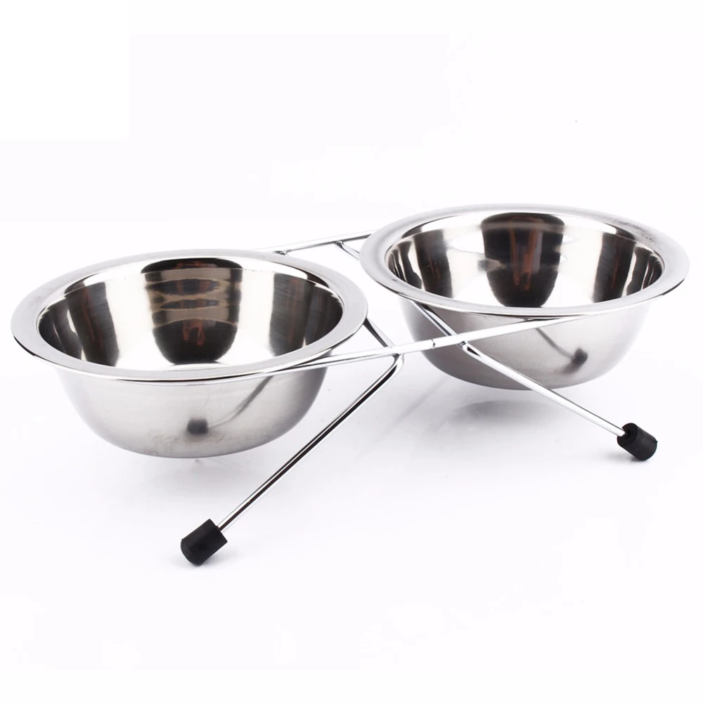 Миски для питомцев на подставке миски собак посуда двойная миска кошек зоотовары