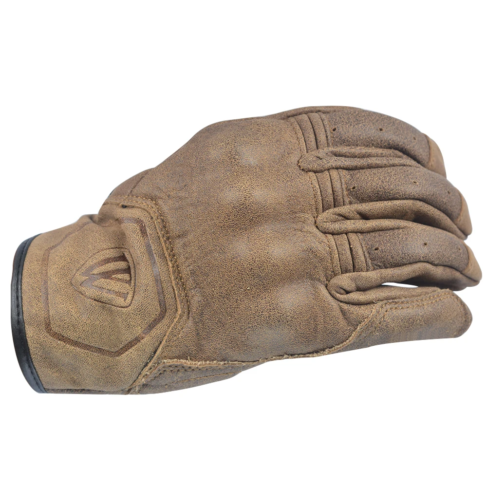 Кожаные перчатки Willbros мужские мотоциклетные для горного велосипеда езды по