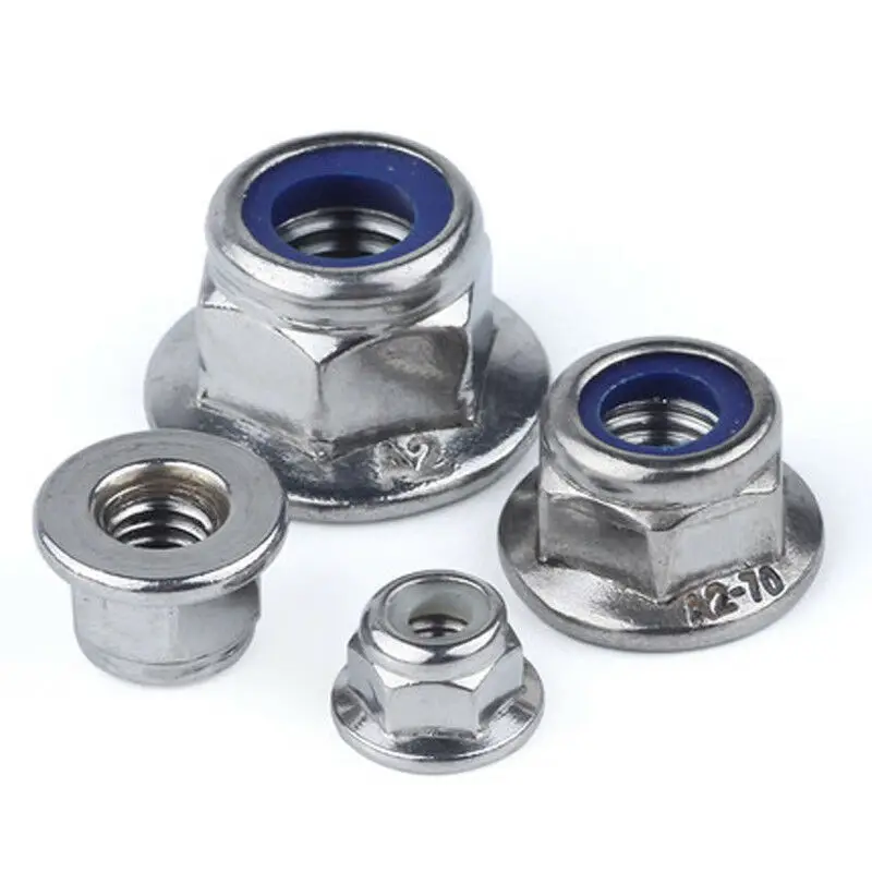

NYLON INSERT LOCKING NUTS KIT M3,4,5,6,8,10,12 STAINLESS STEEL 170Pcs/Set