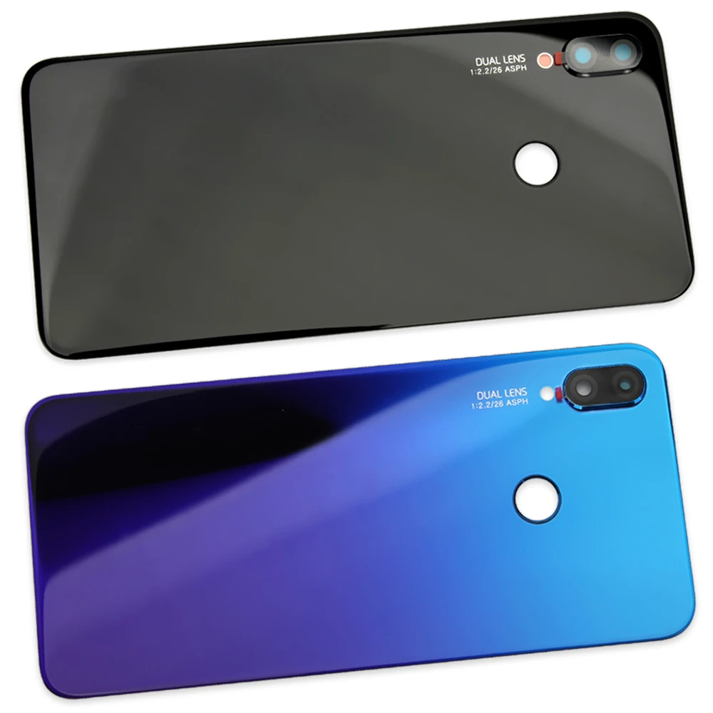 Оригинальная задняя крышка для huawei Nova 3i+ стеклянный объектив для камеры для huawei P Smart+ задняя крышка для батареи, запасные части