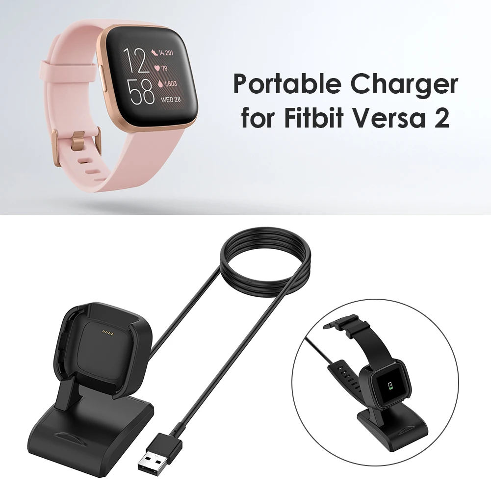 

Зарядная док-станция с быстрой зарядкой USB для смарт-часов Fitbit Versa 2