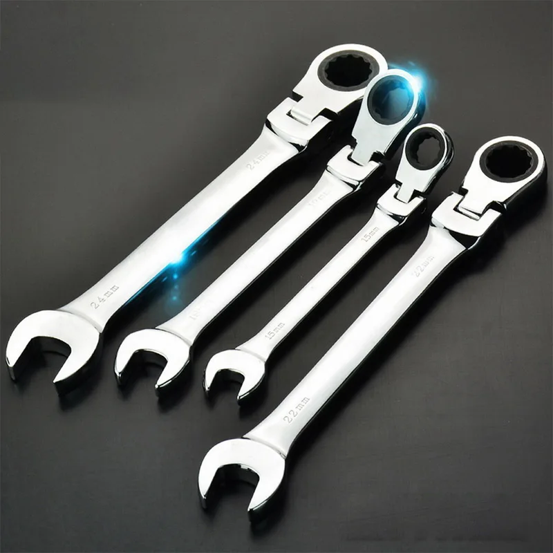 

Flexible Head Combination Ratchet Wrench Dual-use Ratchet Wrench tools