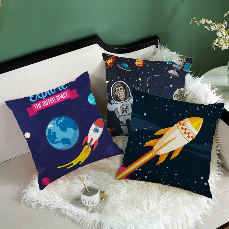Fuwatacchi 2 шт. мультяшная наволочка для космических кораблей искусственная