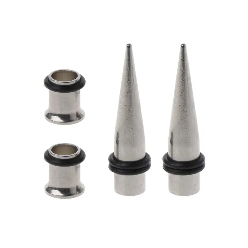 

Gauge 7mm Pair of 316l Steel Tapers and Tunnels Ear Stretching Kit Body Jewelry 45BC