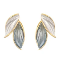 2pcs lovely sweet trendy ear dangles women girls jewelry fashion christmas gifts leaf shape earrings personality kit