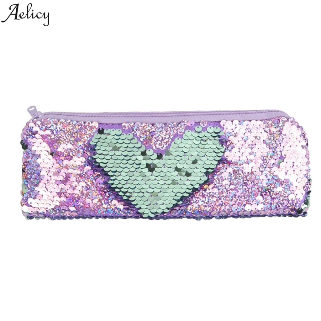 Aelicy Кошелек для монет кошелек женщин девушек блестки пенал сумка на молнии