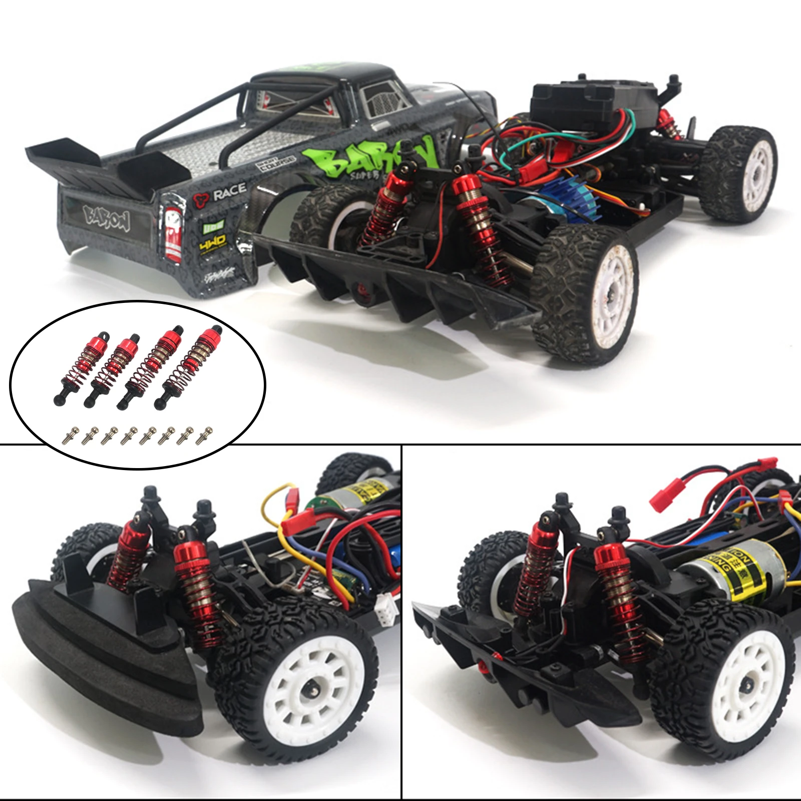 

4Pcs RC Shock Absorber Damper for SG1603 Model Buggy Trucks Accessories