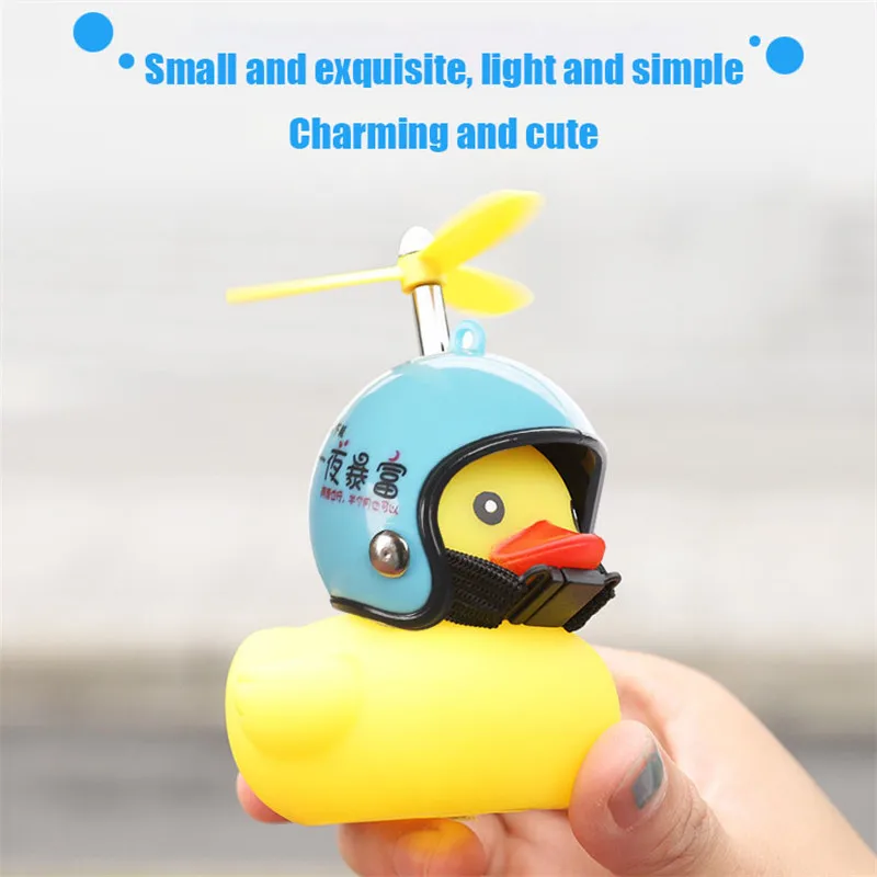 

Standing Duck Bicycle Bell Broken Wind Helmet Small Yellow Duck MTB Road Bike Motor Riding Cycling Accessories WITHOUT LIGHTS