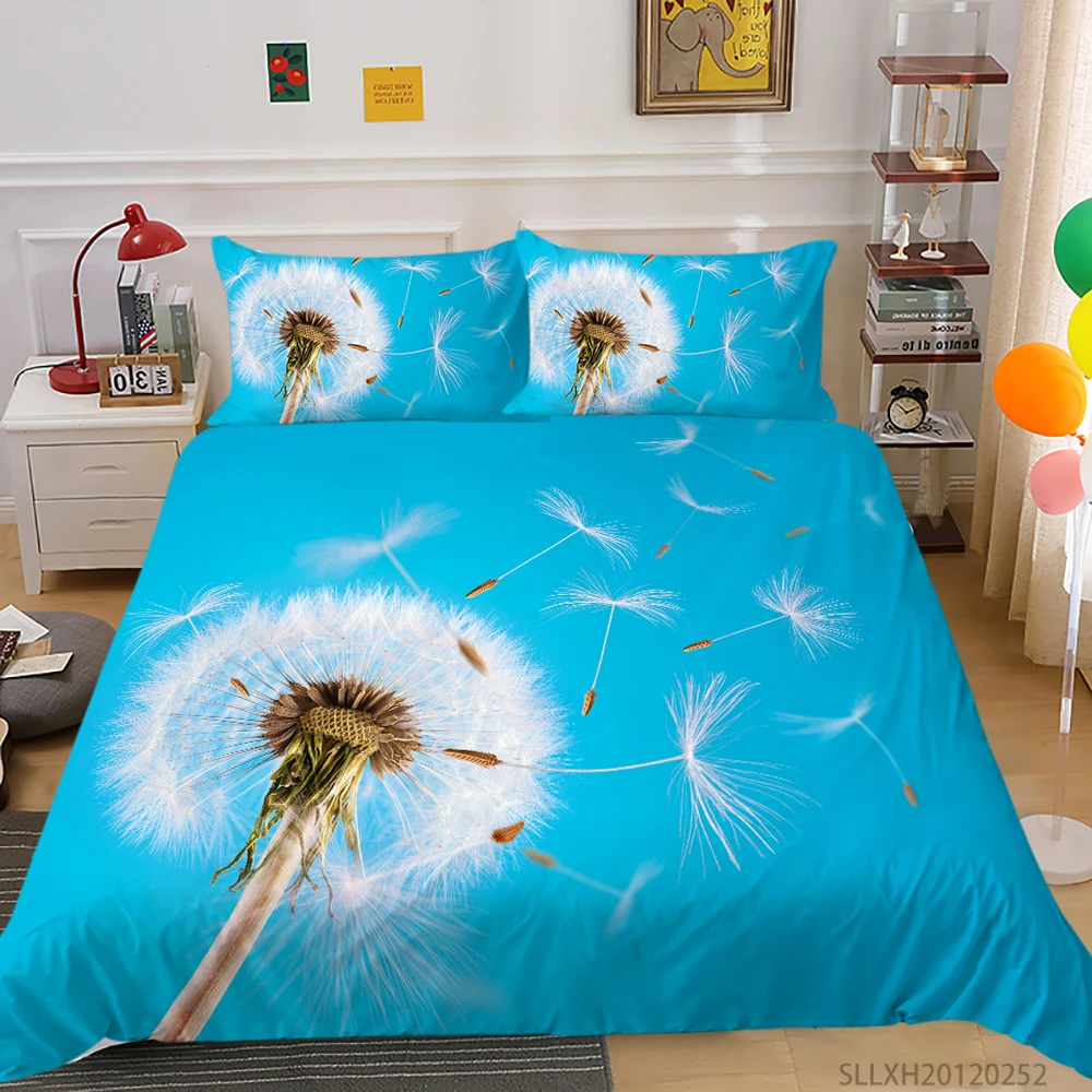 

3D Floral Print Bedding Set Luxury Duvet Cover Set Pillowcase King Queen Size Bedroom Decoration Kids Girls Adult Dropship