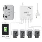 Интеллектуальное зарядное устройство для дрона, быстрая зарядка для 2 летных аккумуляторов DJI Mavic Air и пульта дистанционного управления