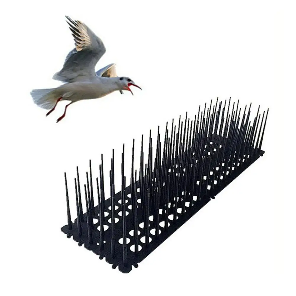 

2PCS Bird Spikes Fence Cat Defender Plastic Fence Wall Spikes For Keep Off Birds Pigeons Anti Pigeon Spike Pest Control Garden