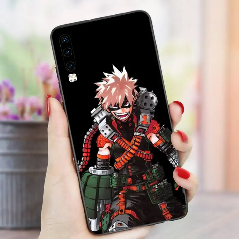 

Katsuki Bakugo BNHA Phone Case For Huawei P9 P10 P20 P30 Pro Lite smart Mate 10 Lite 20 Y5 Y6 Y7 2018 2019