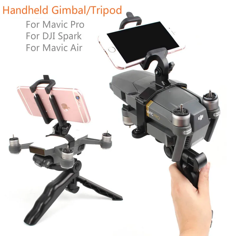 Ручной карданный Штатив для DJI SPARK/MAVIC PRO/Platinum/Mavic Air Gimbal стабилизаторы с винтом 1/4 для телефона шириной 55-80 мм