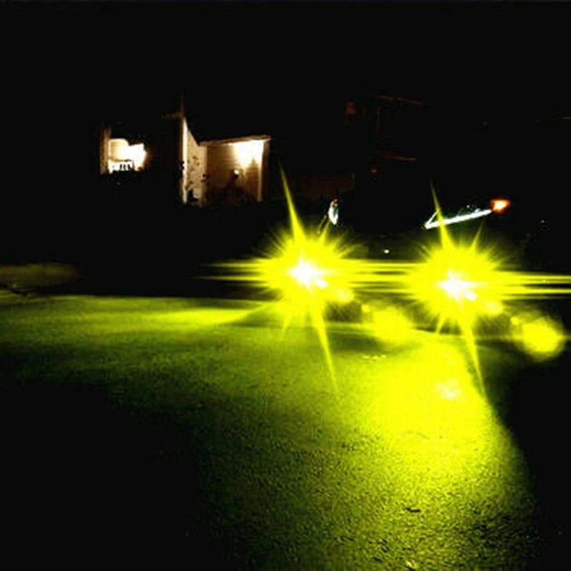 

H11 H8 H16 80W 4000LM 3000K Yellow Tech LED Fog Lights Conversion Bulbs Kit