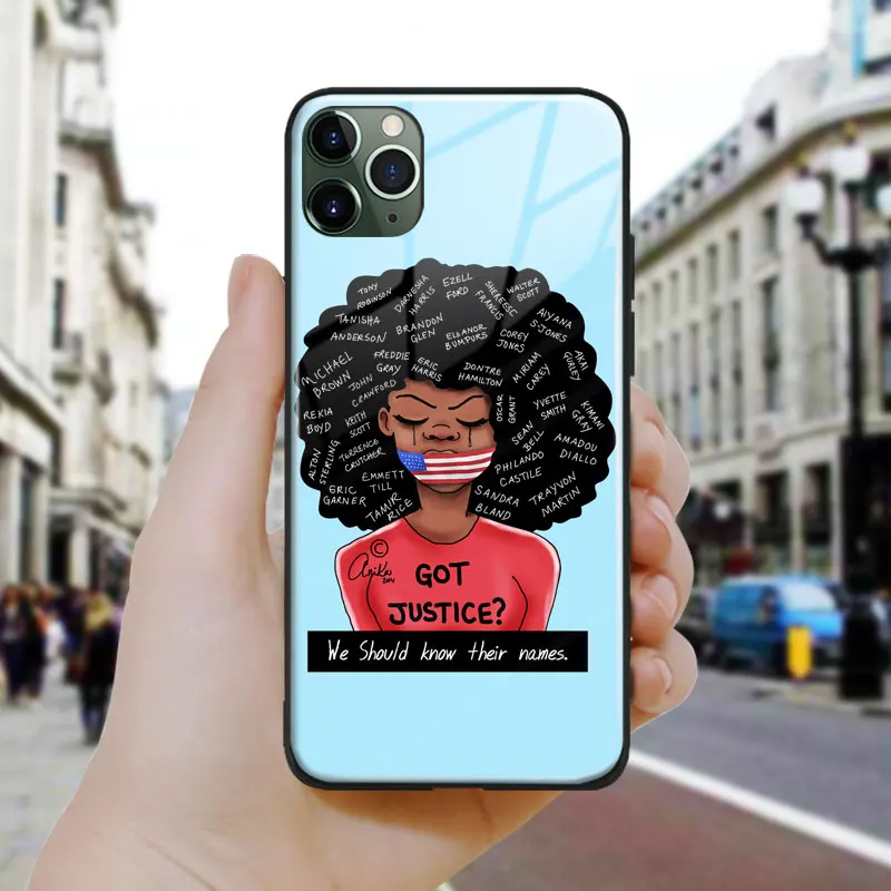 Justice for George Floyd Black lives matter soft silicone Phone Case Cover For iPhone SE 6s 7 8 Plus X XR XS 11 PRO 12 mini MAX | Мобильные