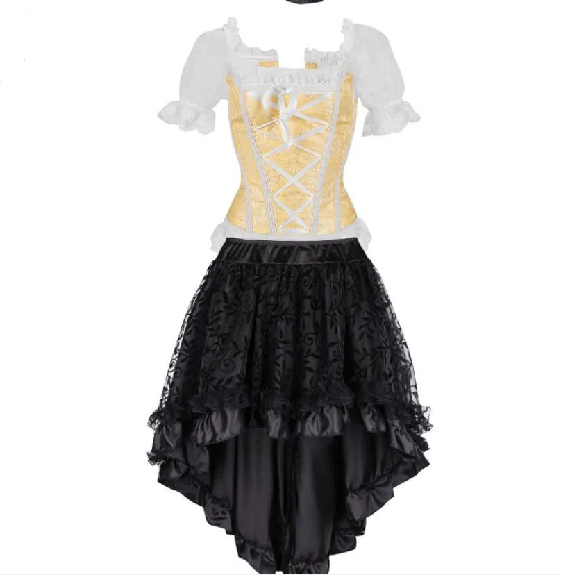 Корсет платье костюм бюстье в стиле стимпанк платья ретро винтажном Костюм