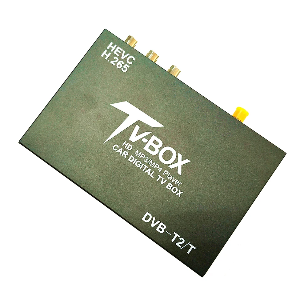 Carbar Moible HD tv автомобильный DVB-T2 DVB-T цифровой ТВ приемник автомобильный D tv box H.265 для автомобиля DVD видео система с антенной