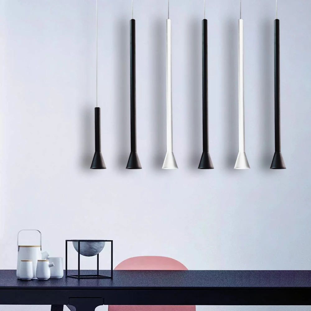 Светодиодный подвесной светильник COB цилиндрическая труба Подвесная лампа для