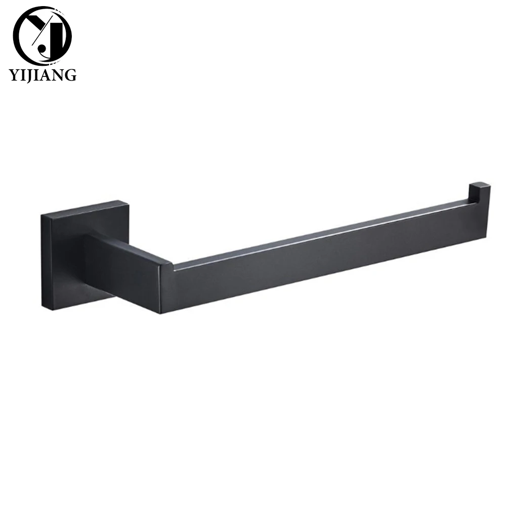 Набор аксессуаров для ванной комнаты черный крючок халата вешалка полотенец