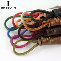 80cm 180cm genuine leather shoelaces 1 pair of rawhide leather shoelaces shoestrings boot shoe laces wholesale drop shipping