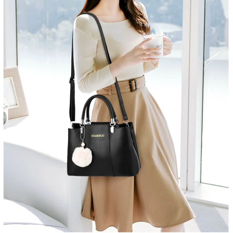 

New Casual Luxury Shoulder Bag Fashion Stitching Wild Messenger Brand Female Totes Crossbody Shopping Women PU Leather Handbag