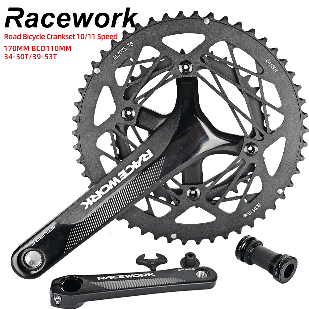 RACEWORK цепь для дорожного велосипеда колеса 10/11/12 скорость 110BCD полое двойное