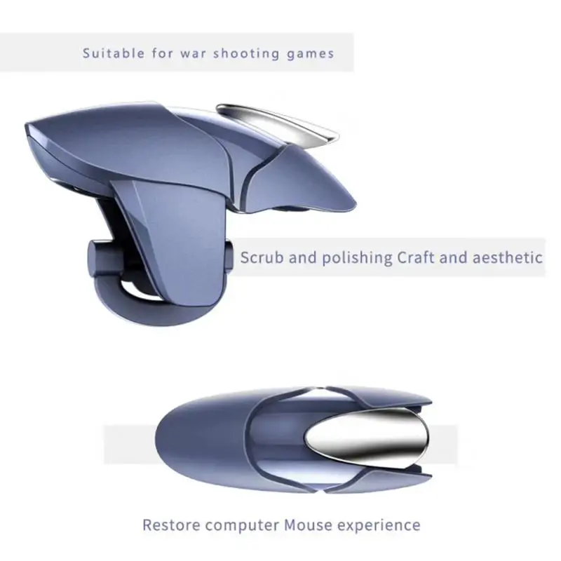 New Blue Shark Eating Chicken Handle 1 Pair Of Game Trigger For PUBG Mobile Metal Joystick Iphone Android | Электроника