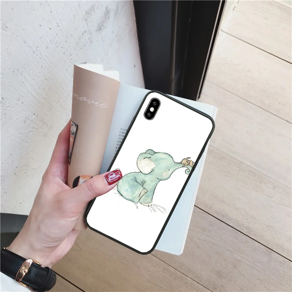 Reayou милый слон Кролик Мягкий силиконовый чехол из ТПУ для телефона iPhone 11 pro XS MAX 8 7 6