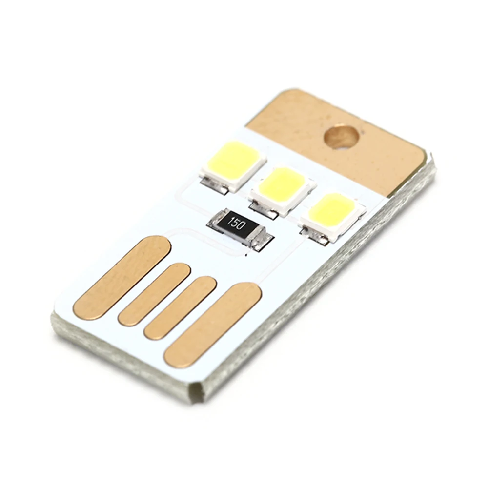 

5pcs/lot Mini Pocket Card USB Power LED Keychain Night Light 0.2W USB LED Bulb Book Light For Laptop PC Powerbank Night Lamp