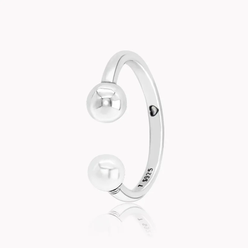 2019 осень новый 925 Серебряные кольца из бисера и пресной воды Жемчужное Открытое