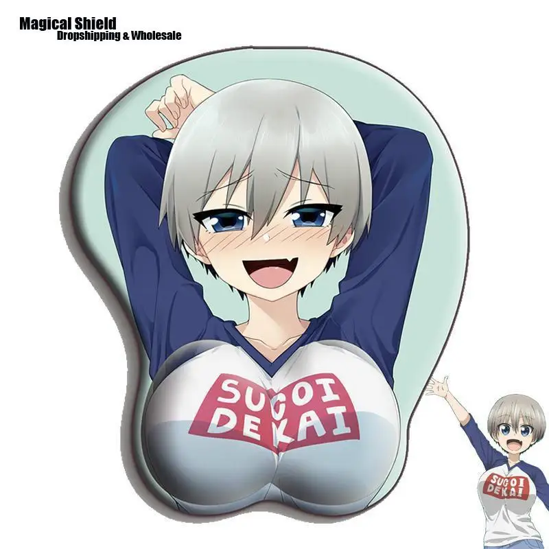 Узаки Чан ва асобитай! Hana Uzaki платье для девочек в стиле аниме Косплэй 3D груди Мышь