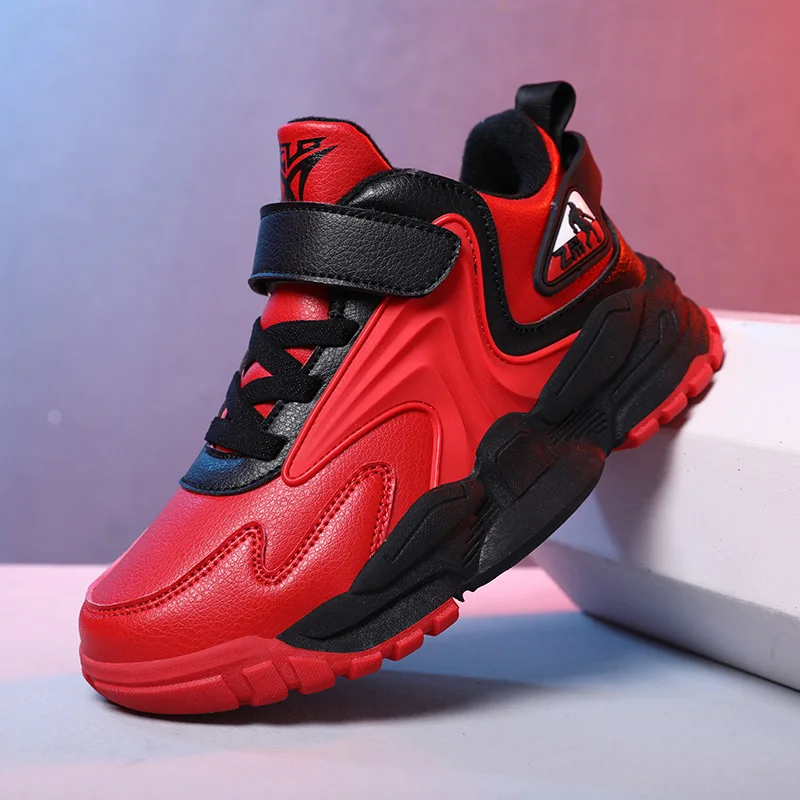 Осенне-зимняя детская Баскетбольная обувь теплые баскетбольные ботинки для