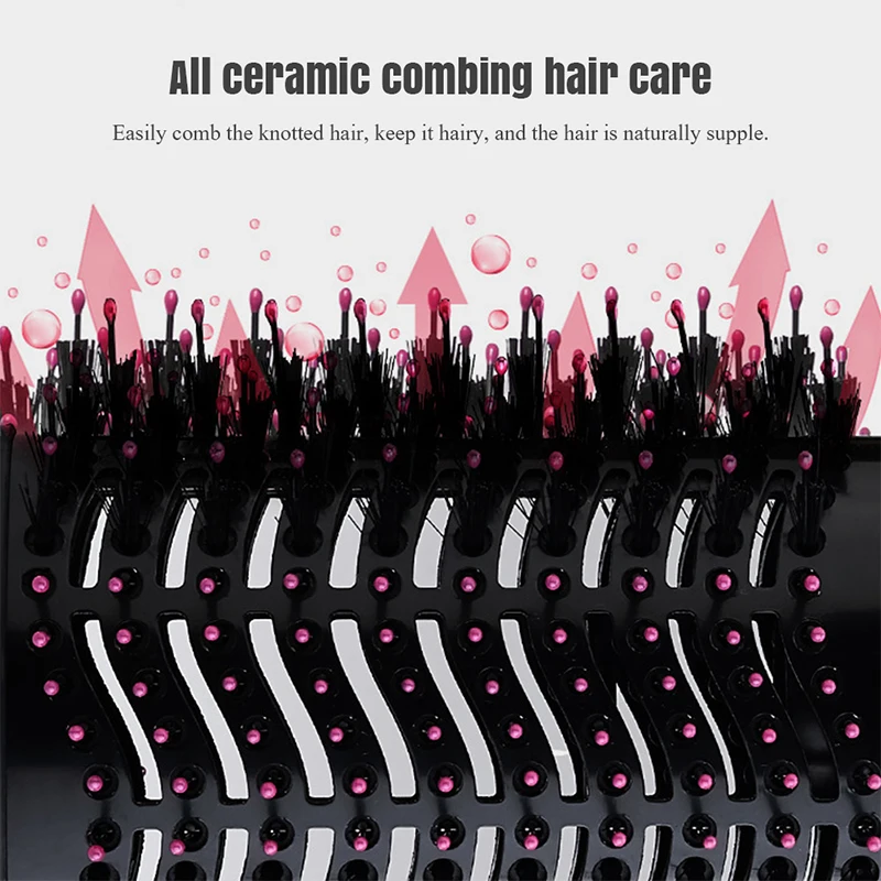 3 в 1 многофункциональный фен для волос и объемная вращающаяся щетка роликовый