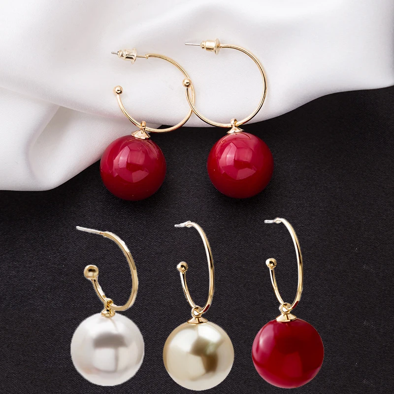 Женские винтажные серьги-подвески с искусственным жемчугом | Украшения и