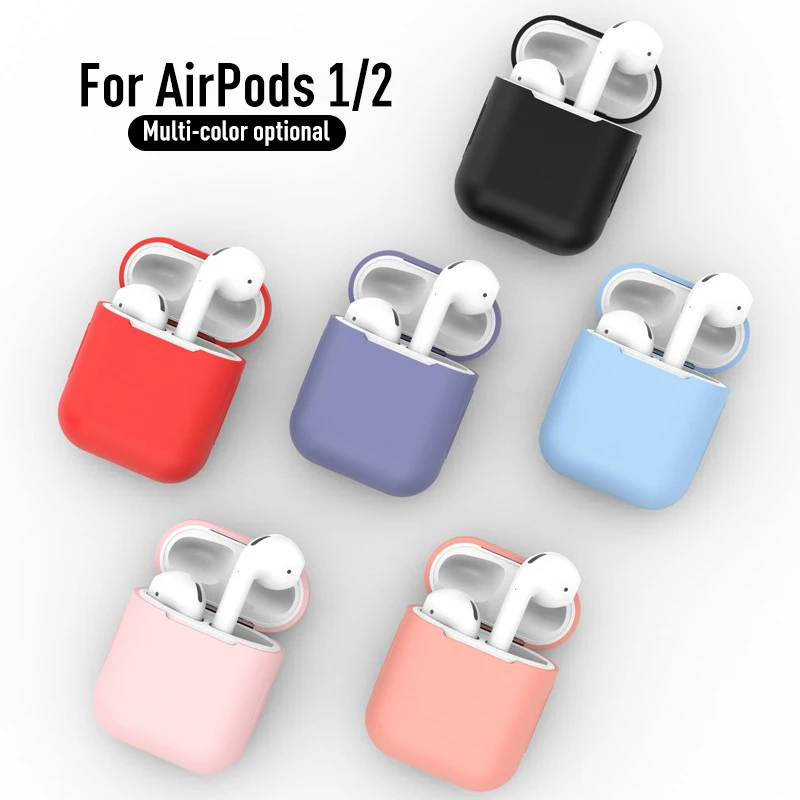 Для Apple Airpods 1 2 Чехол Мягкий ударостойкий Силиконовый чехол для наушников ультра