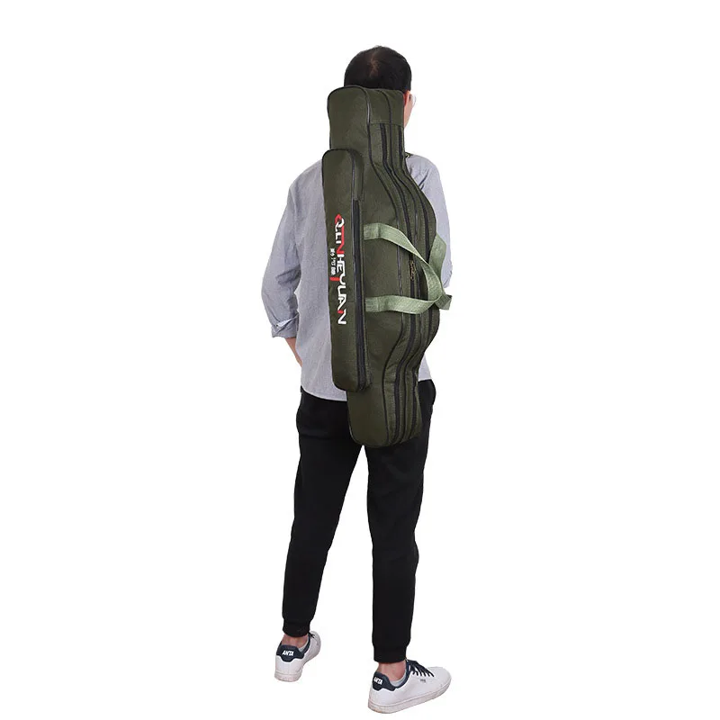 Складной чехол для удочки 90 см двухслойный водонепроницаемый хранения