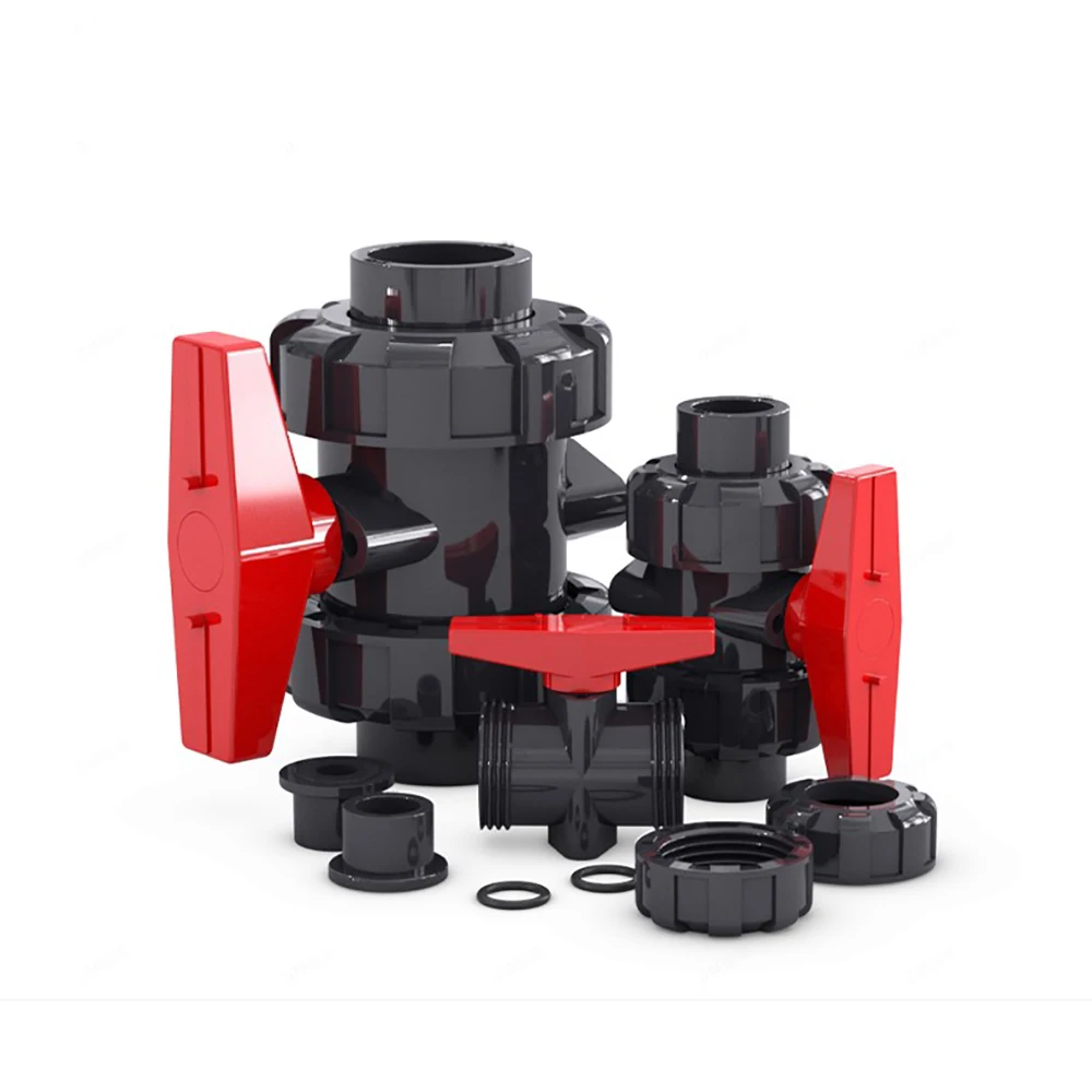 1/2 дюйма ~ 2 ПВХ шаровой клапан пластиковый переключатель для водопроводной трубы