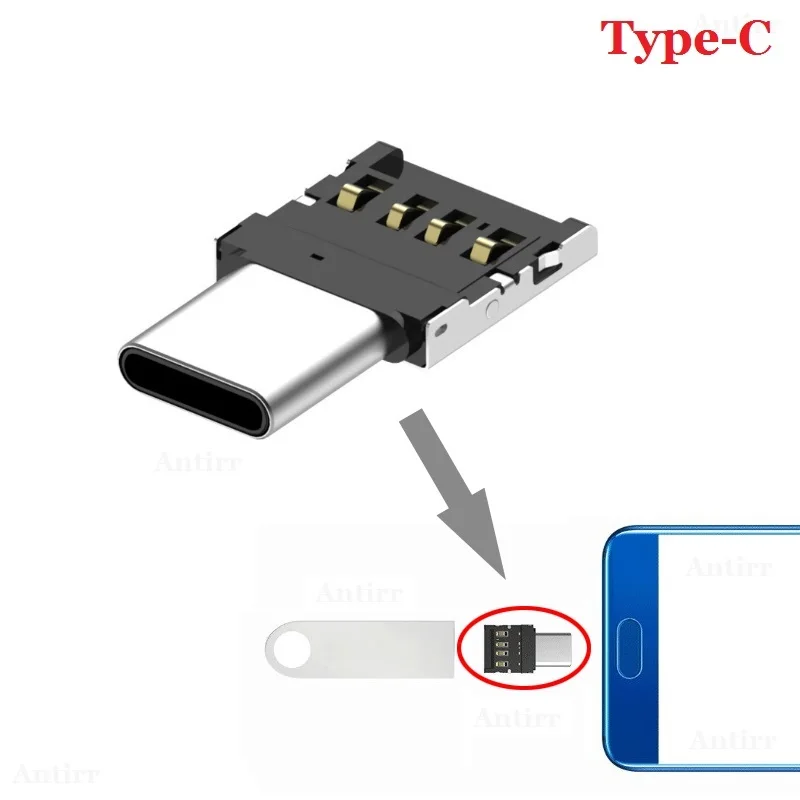 USB C разъем типа 3 1 Type папа к Женский OTG адаптер конвертер для планшет телефон Android