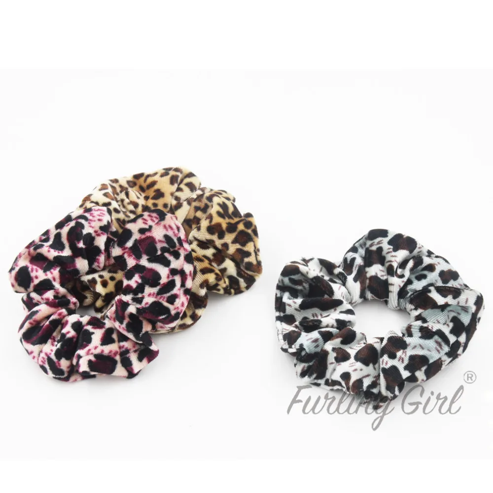 1 шт. бархатные резинки для волос с леопардовым принтом |