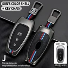 Чехол для автомобильного ключа из цинкового сплава, чехол для Hyundai Solaris Sonata Hybrid NEXO NX4 New Grand Santa Fe Tucson 2020 2021, аксессуары