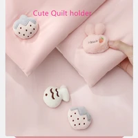 8pcs household bed sheet clips simple quilt cover holder mushroom flower shape quilt clip mini bed sheet holder accessories