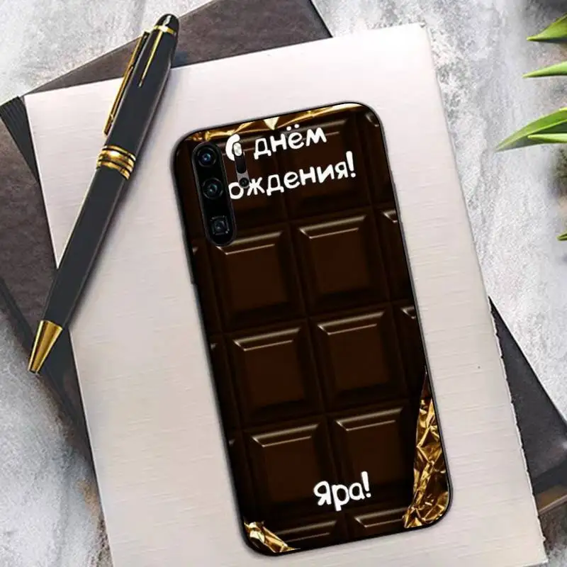 Willy Wonka Bar с золотым билетом милый шоколадный чехол для телефона huawei P8 P9 p10 p20 P30 P40 pro