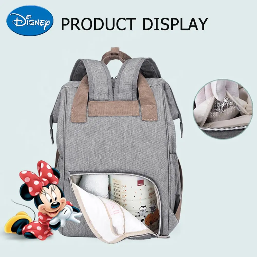 Детские сумки для подгузников disney, Большая вместительная сумка для прогулки с ребенком сумка для мамочек подгузник для беременных, сумка для путешествий, рюкзак для подгузников