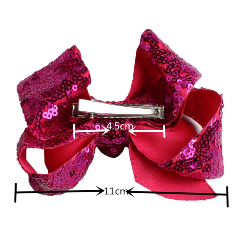New fashion sequins large bow princess children jewelry Mermaid girl glittering performance stage hairpin birthday gift | Детская одежда