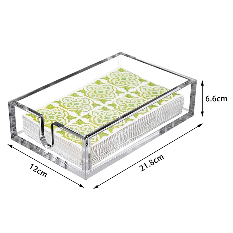 

Acrylic Towel Napkin Holder,Clear Bathroom Paper Hand Towels Storage Tray for Kitchen Or Dining Room